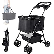Cartist ショッピングカート（ブラック）　買い物カゴ Amazon｜Cartist ショッピングカート 買い物カート 折りたたみ式